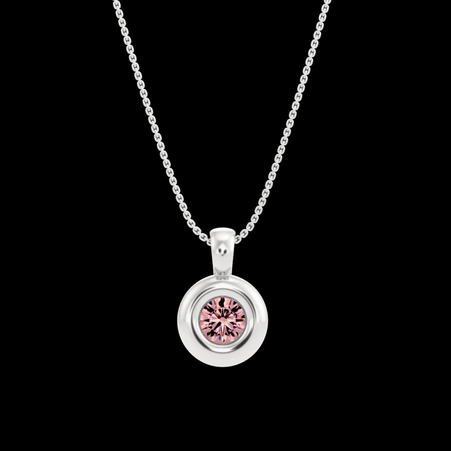 All Necklaces Mimoke | Orapa 18K Gold Lab-Grown Pink Diamond Necklace