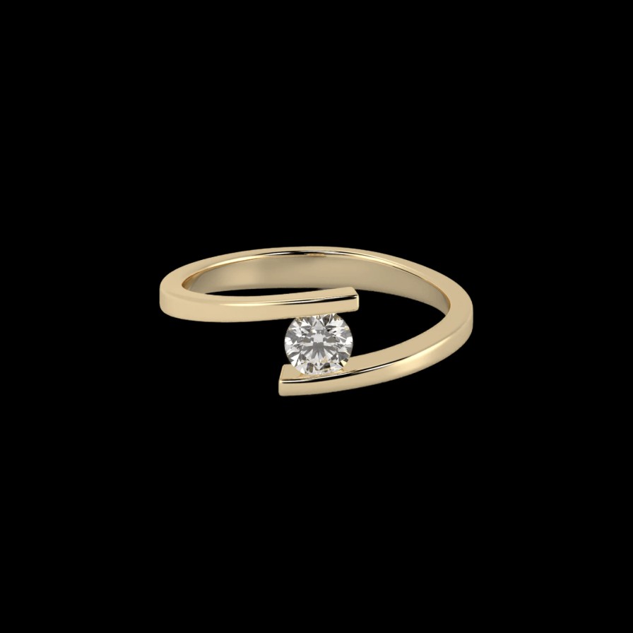 All Rings Mimoke | Embrace Lab-Grown Diamond Solitaire Engagement Ring