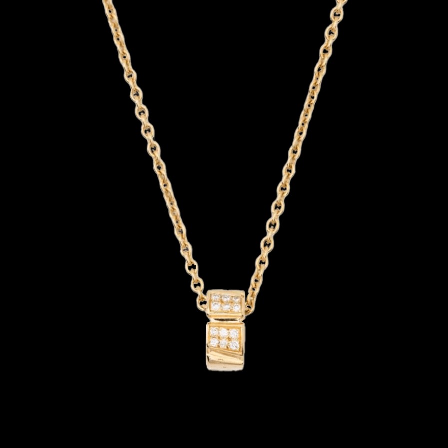 All Necklaces Loyal.e Paris | Ride & Love Semi-Pave Small Necklace - The Future Rocks