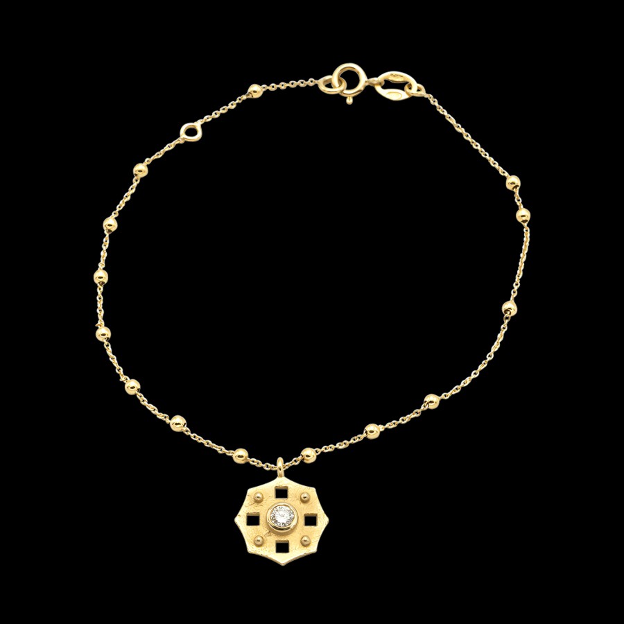 All Bracelets Nue | 18K Recycled Gold Medallion Irene Bracelet