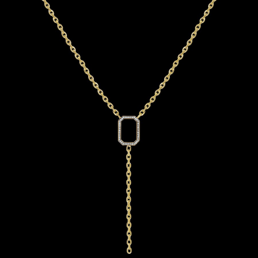 All Necklaces Alondra | 18K Recycled Gold Vermeil Lab-Grown Diamond Horizon Link Necklace