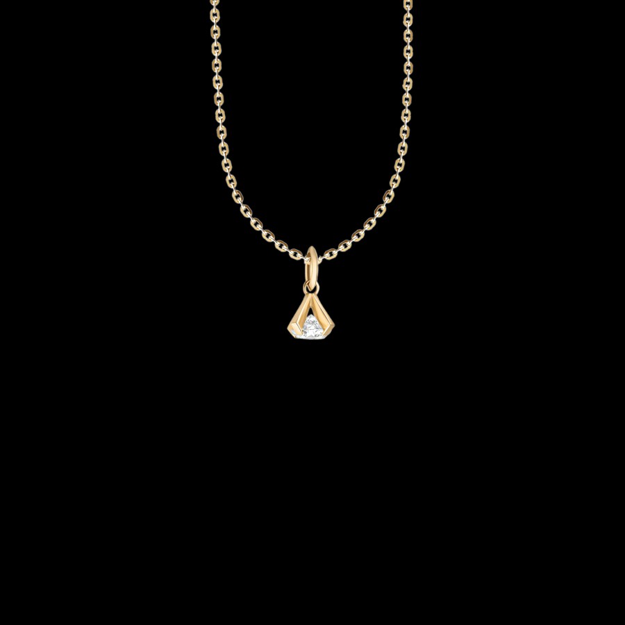 All Necklaces Maren | Remind 18K Gold Lab-Grown Diamond Pendant Necklace