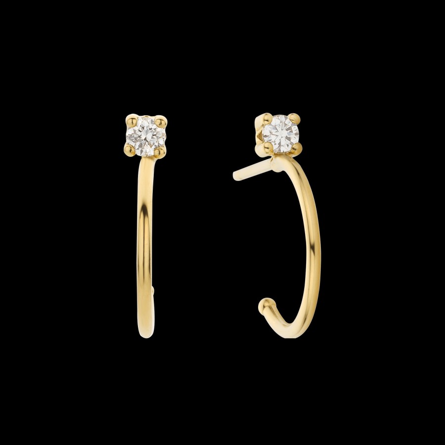 All Earrings Nue | Flawless Mini Diamond Hoop Earrings