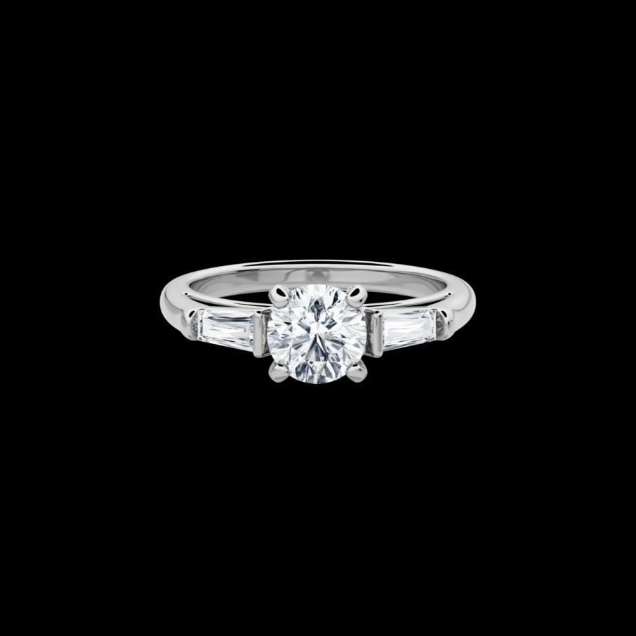 All Rings Mimoke | Three Stone Lab-Grown Diamond Engagement Ring