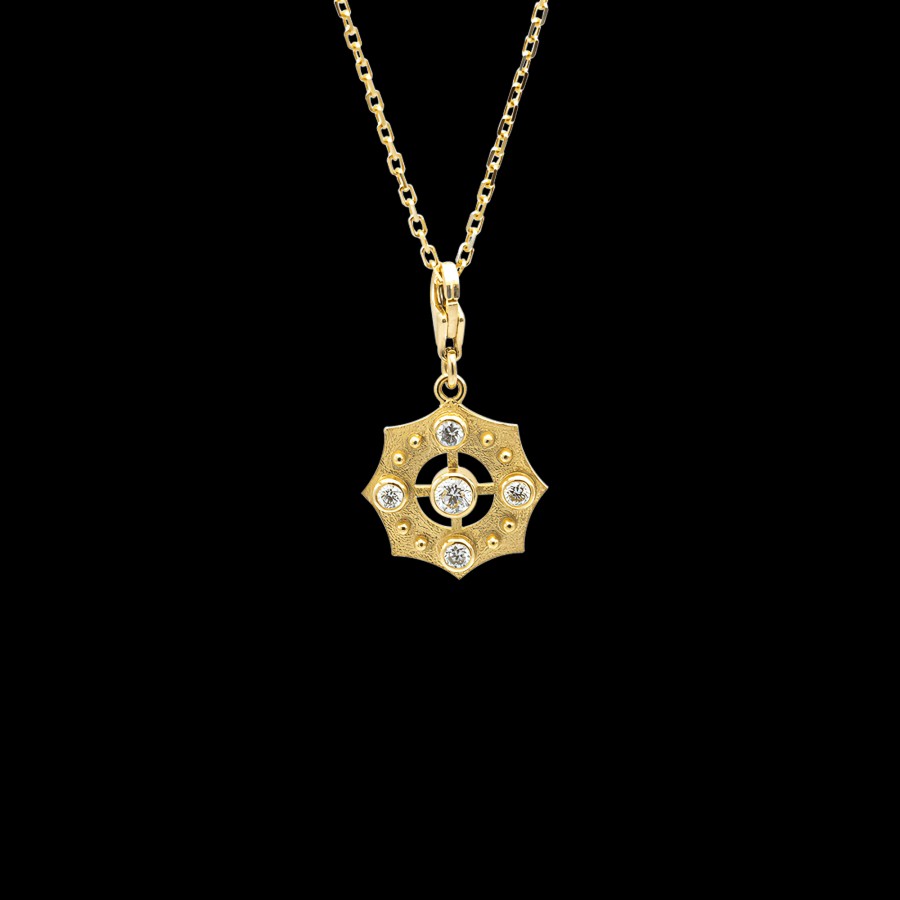 All Necklaces Nue | 18K Gold Lab-Grown Diamond Irene Charm Necklace