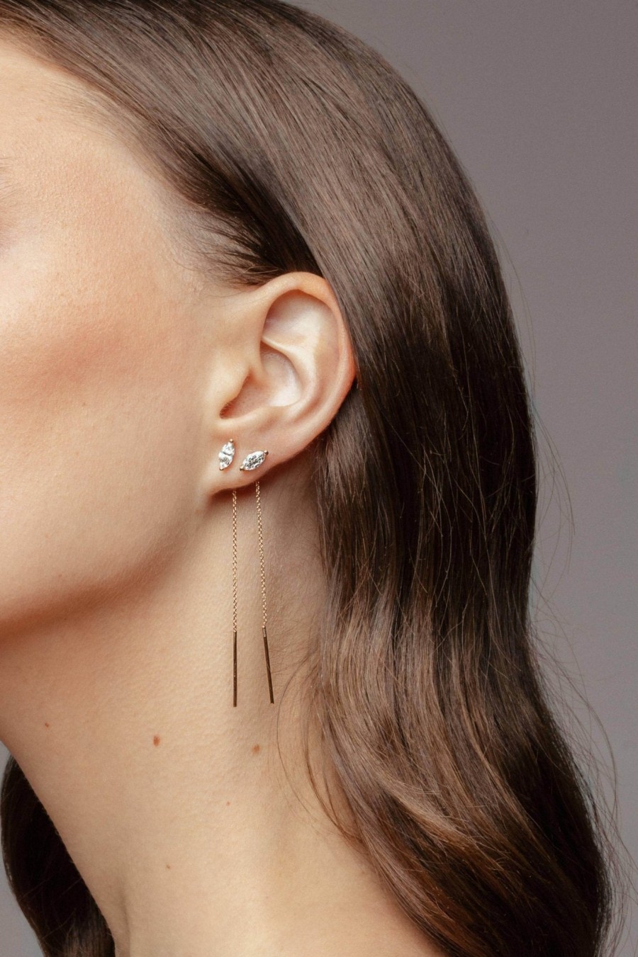 All Earrings Rêver | Lab-Grown Marquise Diamond Drop Earrings