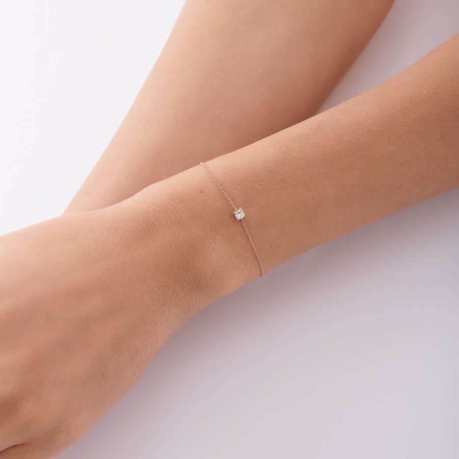 All Bracelets Project III - Elements | Mercury Lab-Grown Diamond Solitaire Bracelet