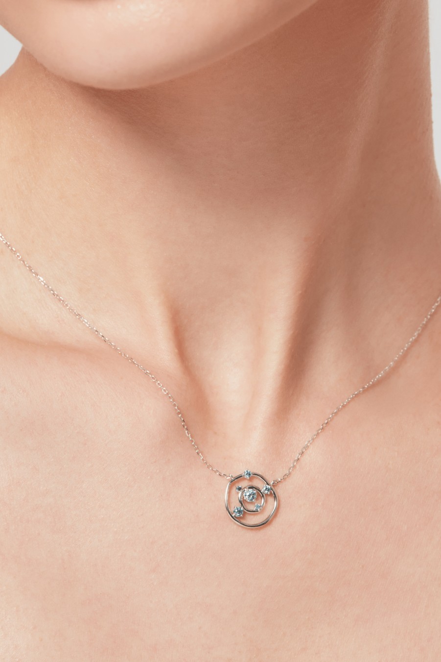 All Necklaces Hikari | Lab-Grown Blue Diamond Pendant Necklace