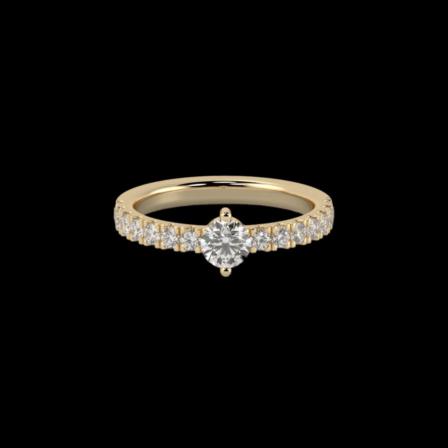 All Rings Mimoke | 18K Recycled Gold Lab-Grown Diamond Fuji Ring