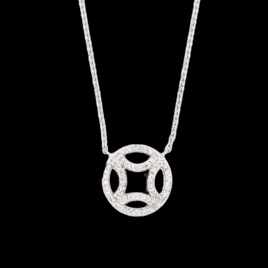 All Necklaces Loyal.e Paris | Perpetuel.Le Pave Necklace Ii - The Future Rocks