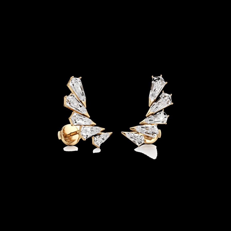 All Earrings Unsaid | Lab-Grown Diamond Phoenix Wing Petite Earrings