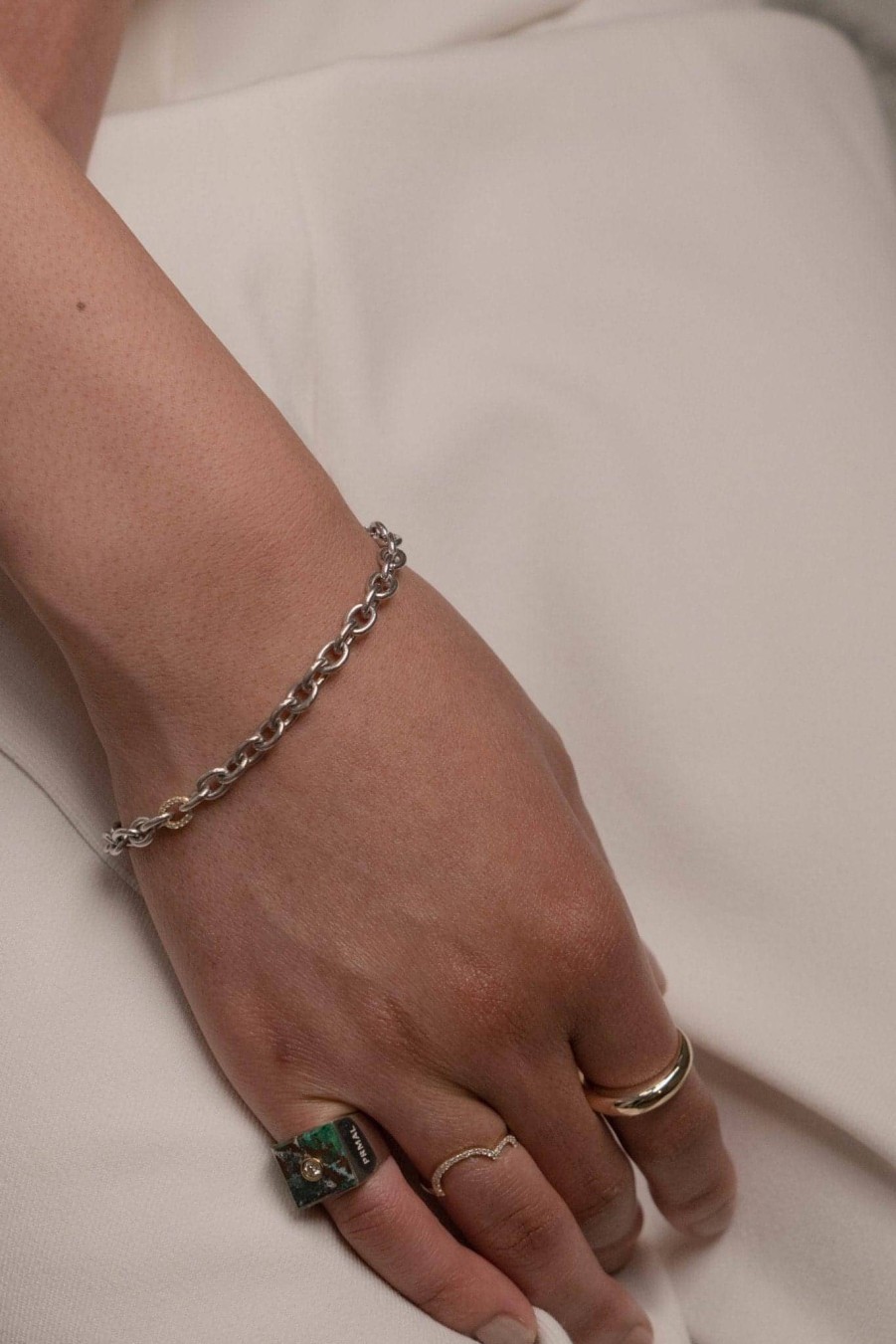 All Bracelets Prmal | Sterling Silver Cable Chain Bracelet