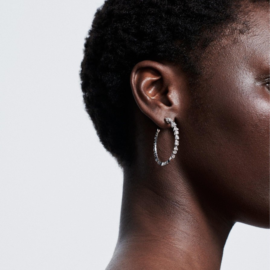 All Earrings Unsaid | Meta Lab-Grown Diamond Hoop Earrings