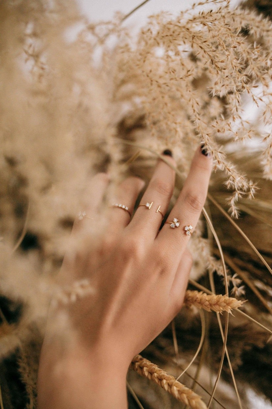 All Rings Nue | Twin Heavenly Diamond Open Cluster Ring