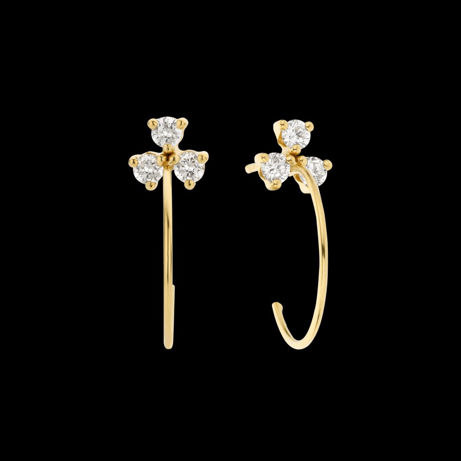 All Earrings Nue | 18K Recycled Gold Lab-Grown Diamond Heavenly Hoops