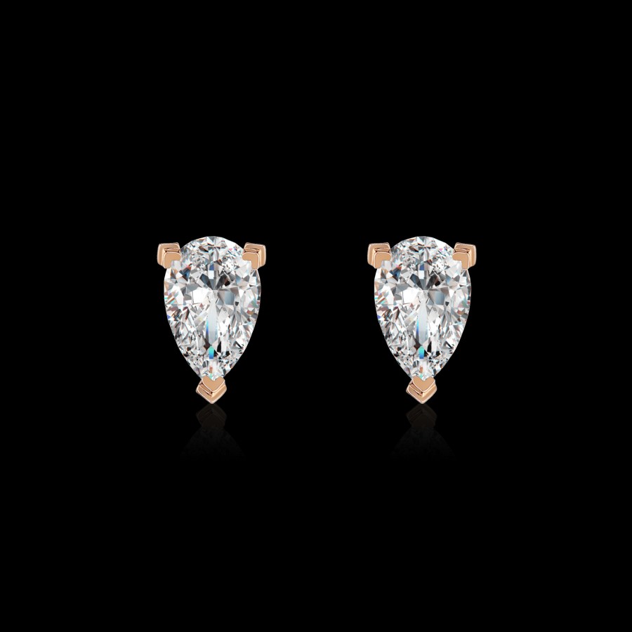 All Earrings Project III - Elements | Mars Lab-Grown Diamond Solitaire Earrings