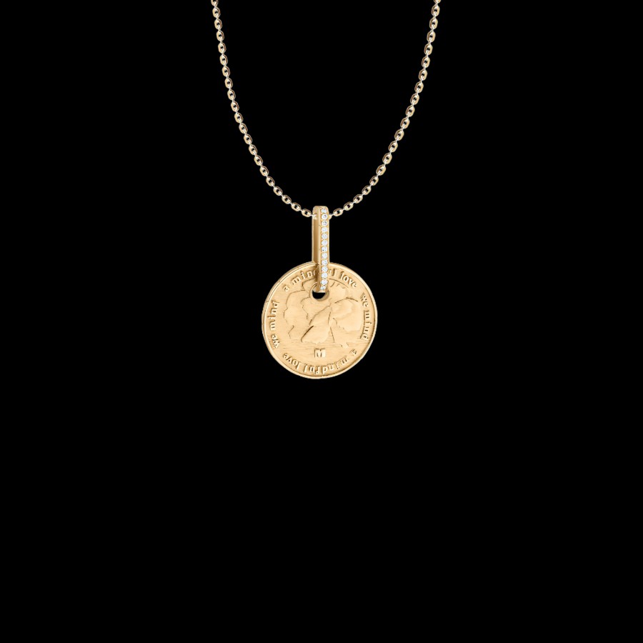 All Necklaces Maren | 18K Recycled Gold Wild Flowers Diamond Pendant Necklace