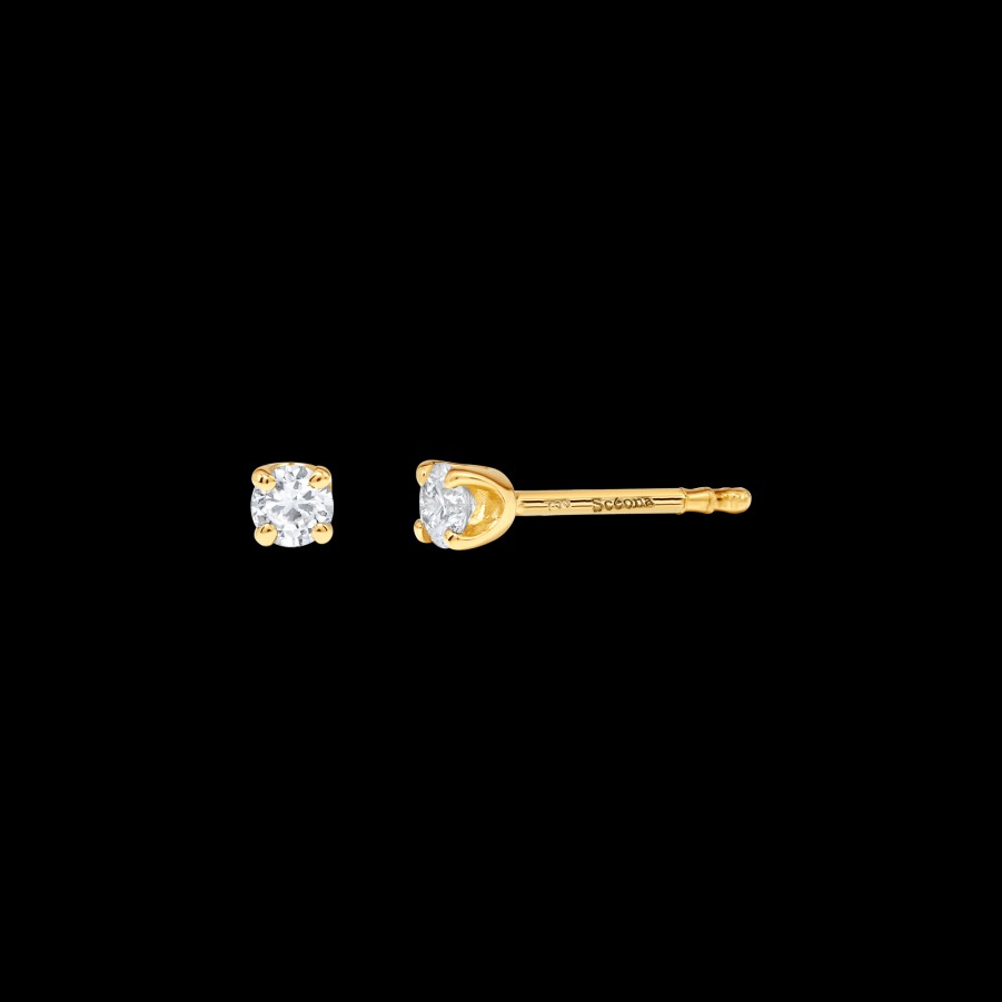 All Earrings Scéona | Inula Lab-Grown Diamond Solitaire Stud Earrings