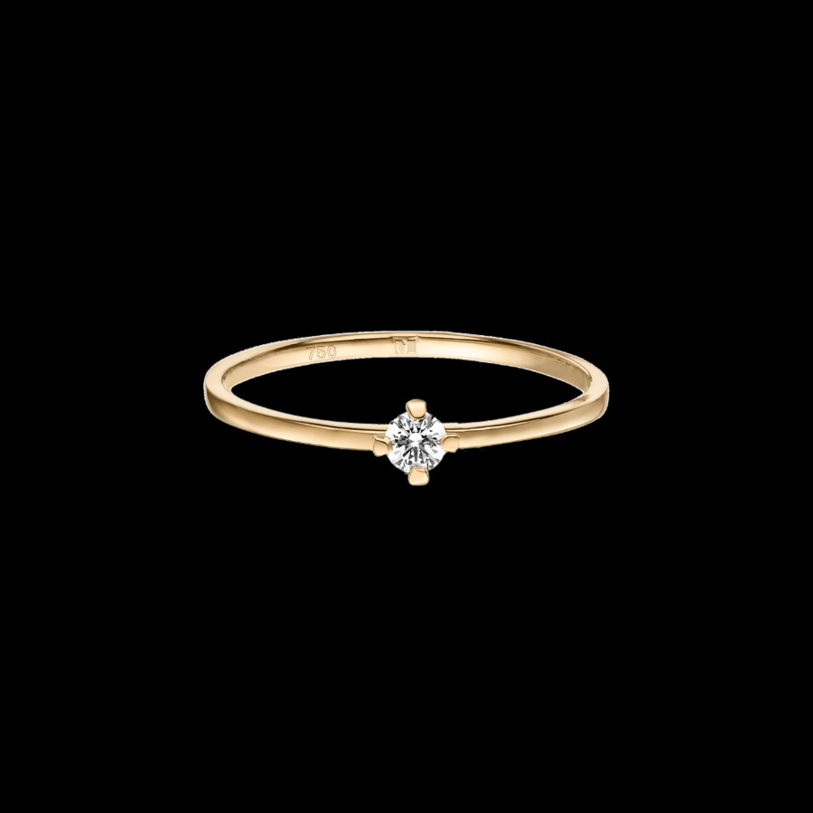 All Rings Maren | Remind 18K Gold Lab-Grown Diamond Mini Solitaire Ring