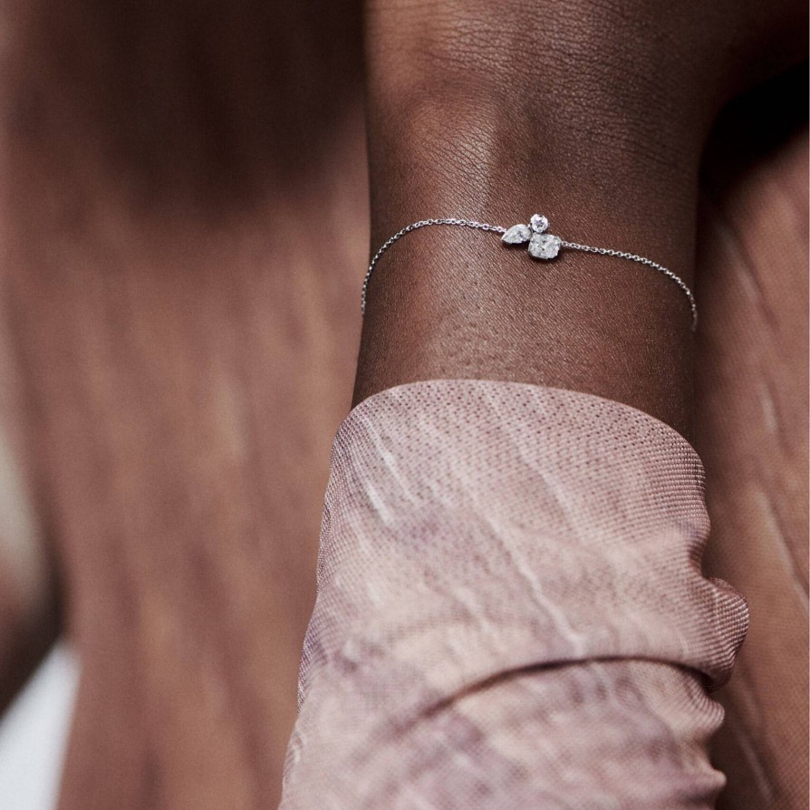 All Bracelets Unsaid | Meta Lab-Grown Diamond Three Stone Bracelet