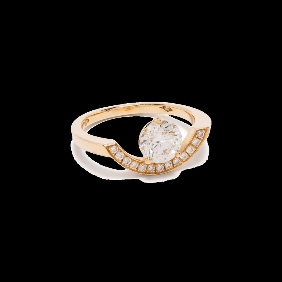 All Rings Loyal.e Paris | Intrepide Grand Arc Pavee Solitaire Ring