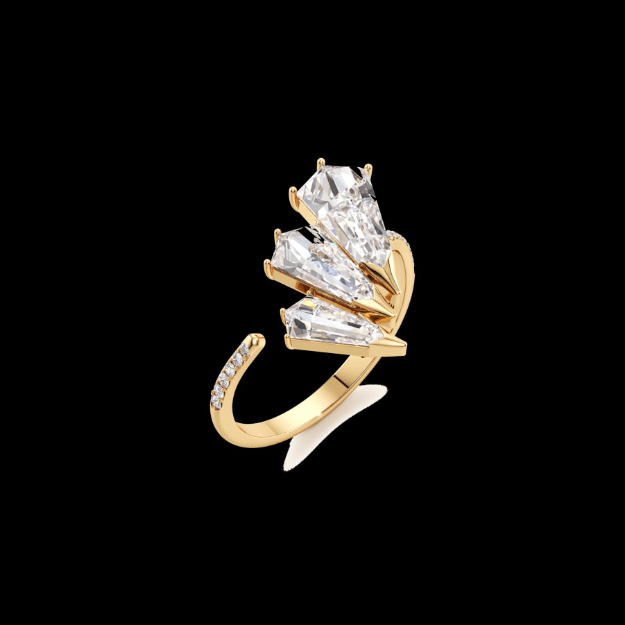 All Rings Unsaid | Lab-Grown Diamond Phoenix Twist Trio Ring