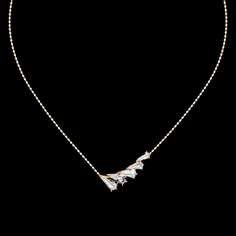 All Necklaces Unsaid | Lab-Grown Diamond Phoenix Wing Statement Pendant Necklace