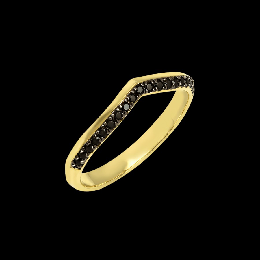 All Rings Alondra | 18K Recycled Gold Vermeil Horizon Wishbone Ring