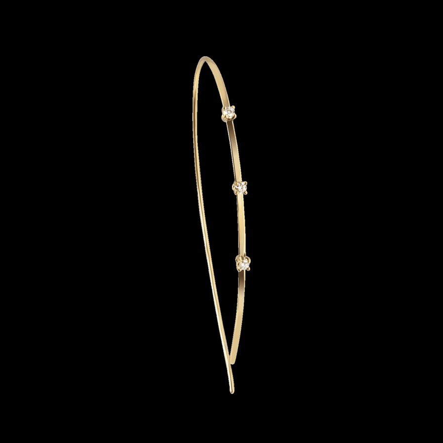 All Earrings Inbilico | Stars Lab-Grown Diamond Hoop Earring