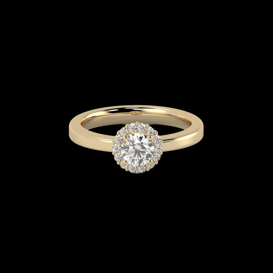 All Rings Mimoke | Amboise Lab-Grown Diamond Halo Engagement Ring