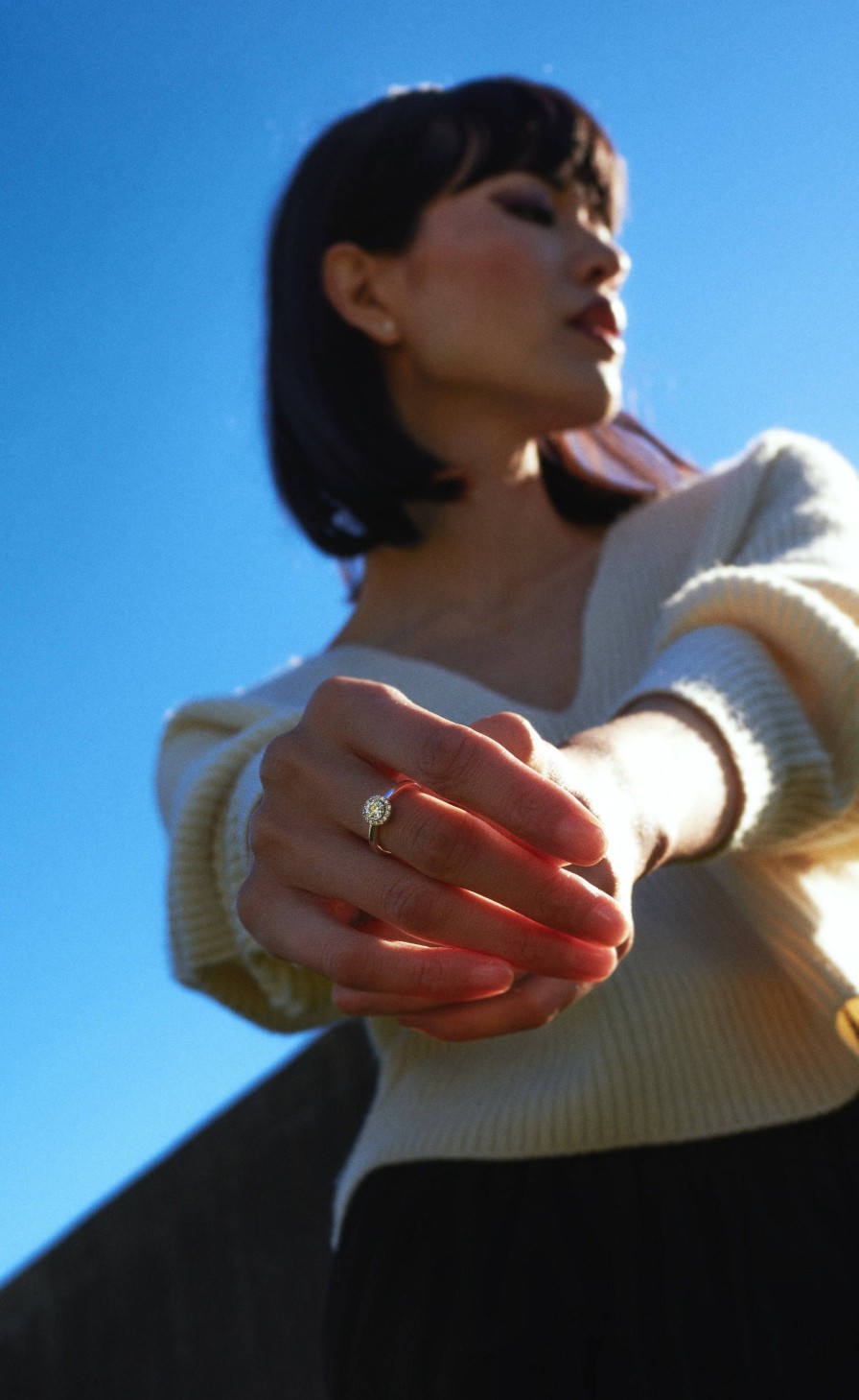 All Rings Mimoke | Amboise Lab-Grown Diamond Halo Engagement Ring