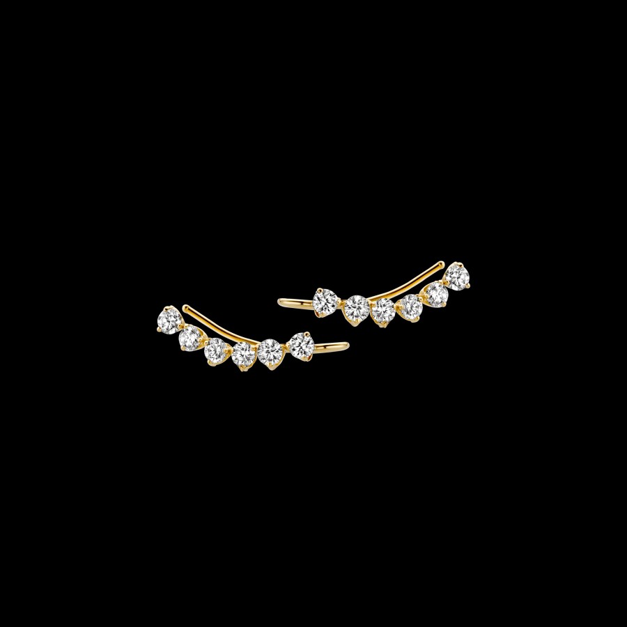 All Earrings Nue | Pulsar 18K Gold Lab-Grown Diamond Climber Earrings