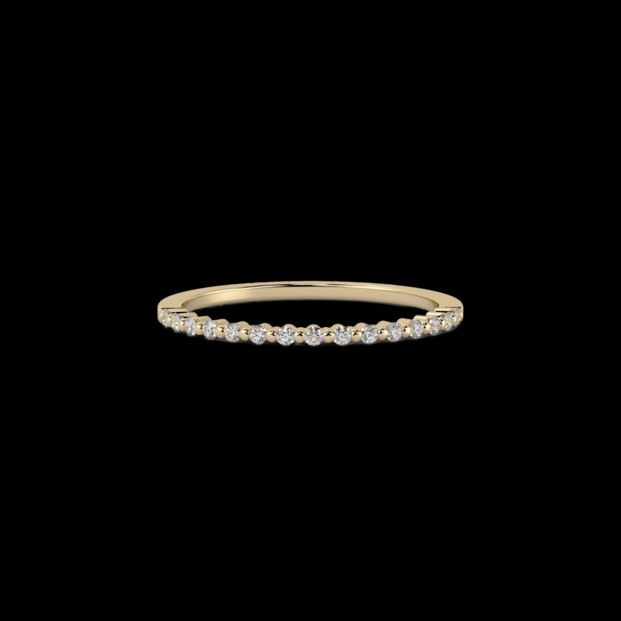 All Rings Mimoke | 18K Recycled Gold Lab-Grown Diamond Basalto Wedding Ring