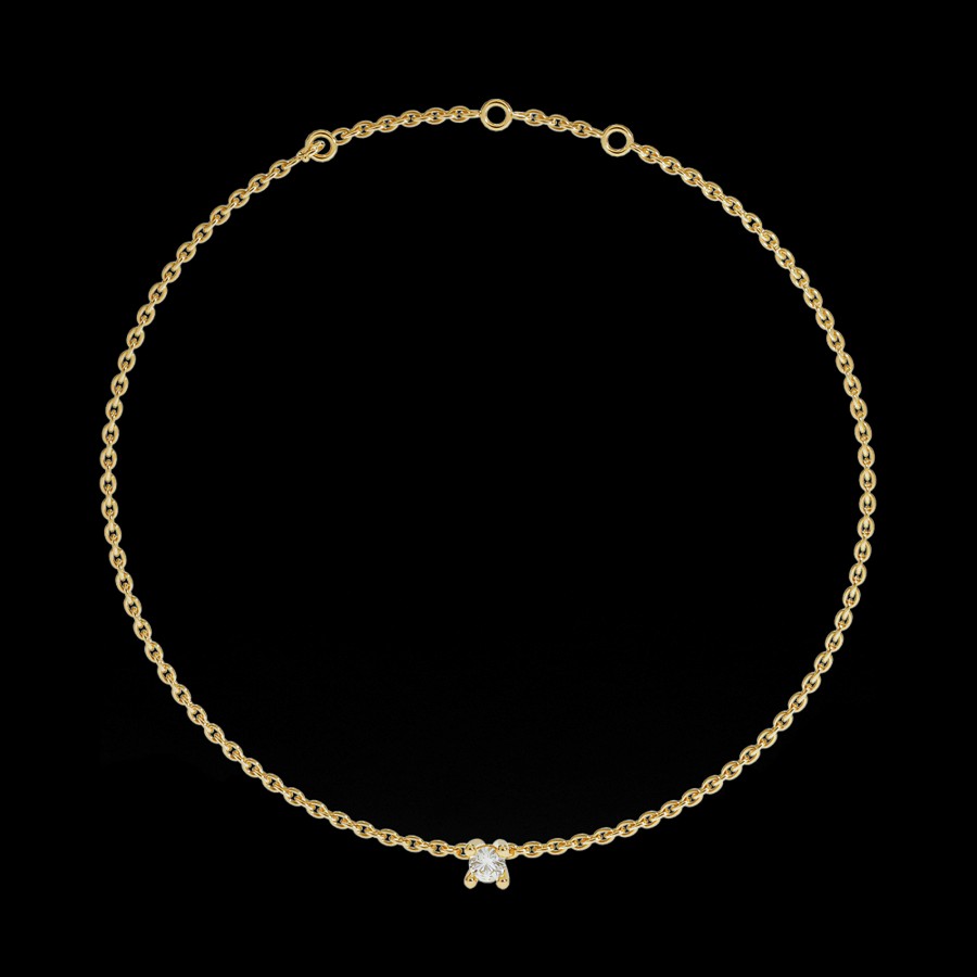 All Bracelets Rêver | 18K Gold Lab-Grown Diamond Solitaire Bracelet