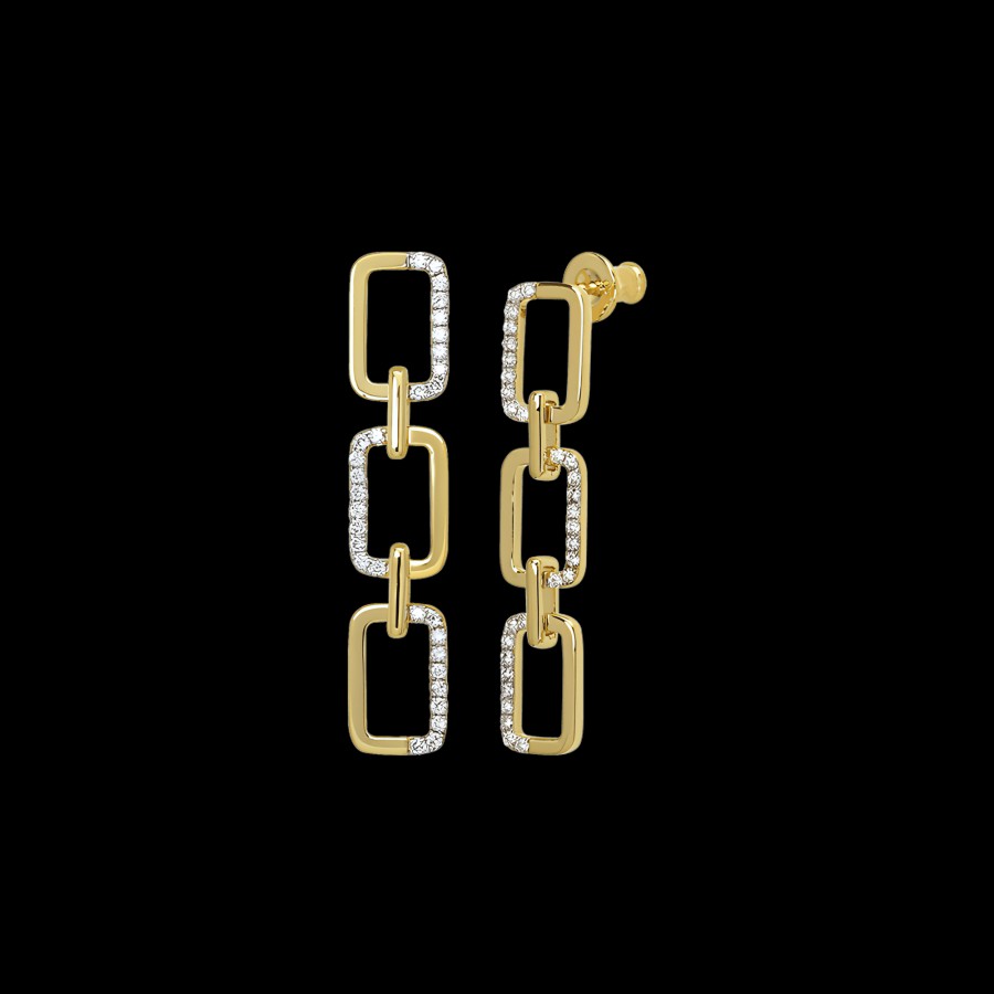 All Earrings Alondra | 18K Recycled Gold Vermeil Horizon Earrings