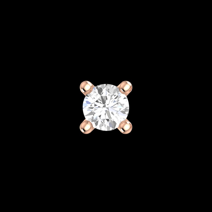 All Earrings Rêver | 18K Gold Lab-Grown Diamond Solitaire Mini Earrings