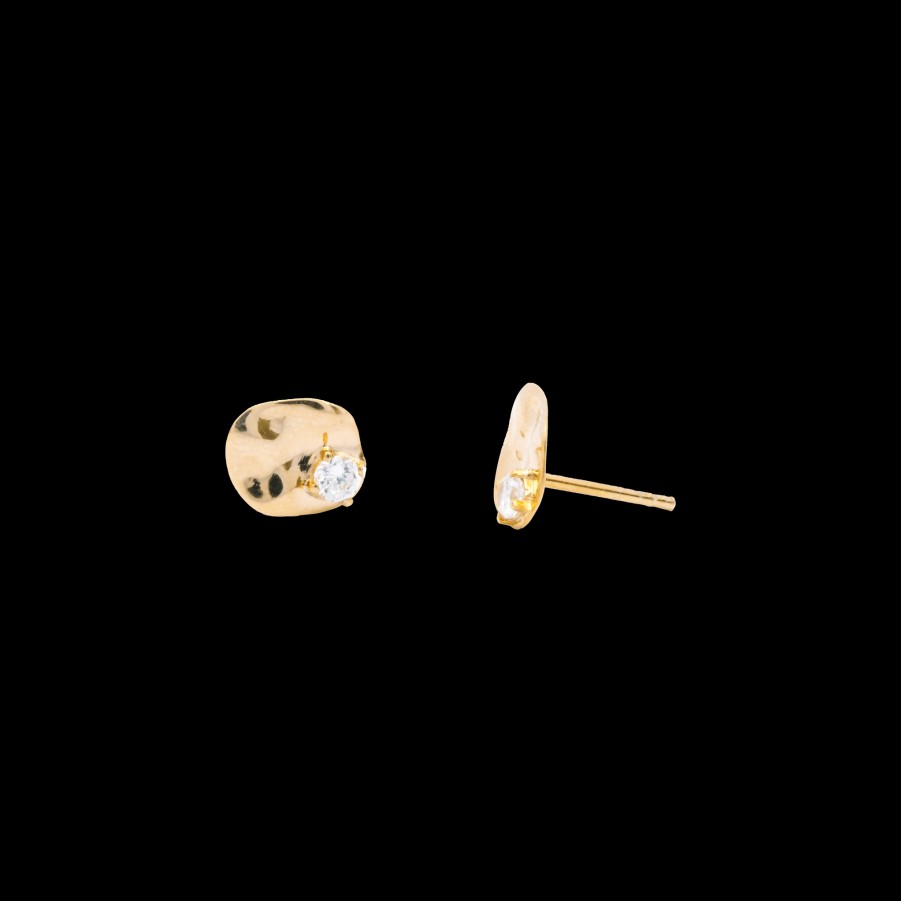 All Earrings Scéona | Salouen 18K Gold Lab-Grown Diamond Stud Earrings