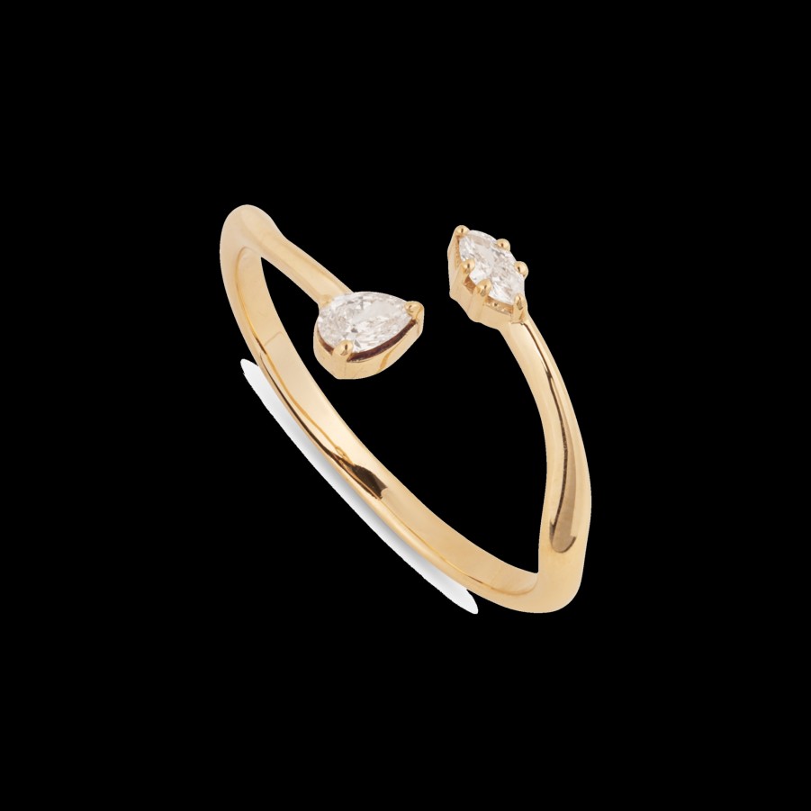 All Rings Matilde | 14K Gold Lab-Grown Diamond Sempre Cuff Ring