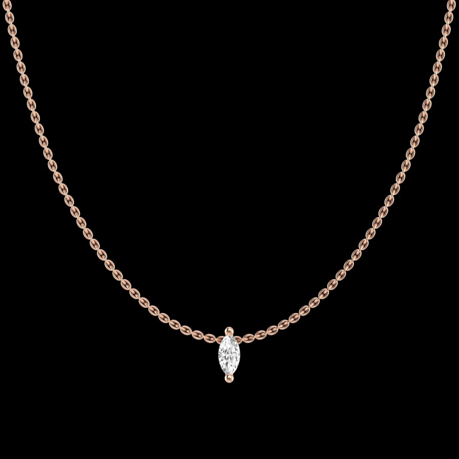 All Necklaces Rêver | Lab-Grown Diamond Marquise Necklace