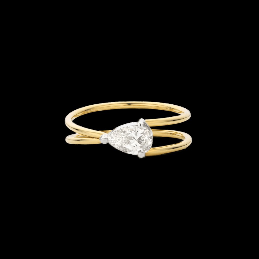 All Rings Nue | Kinetic Pear Lab-Grown Diamond Ring