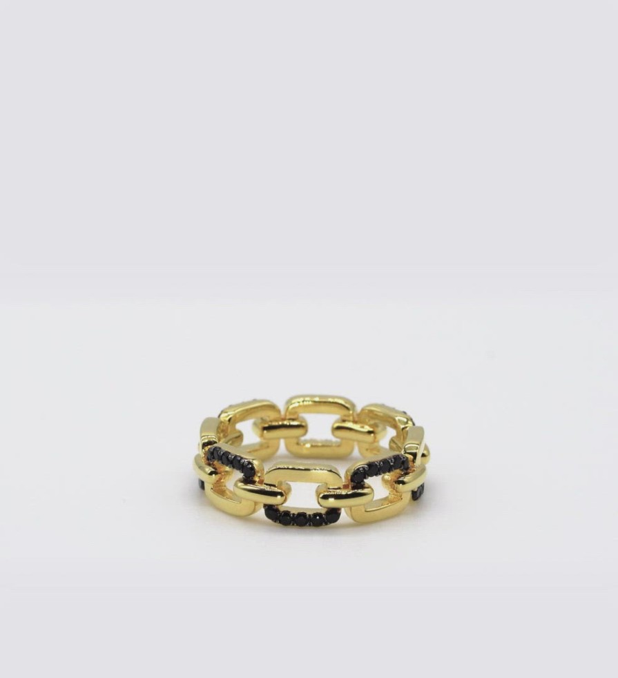 All Rings Alondra | 18K Recycled Gold Vermeil Double Link Ring