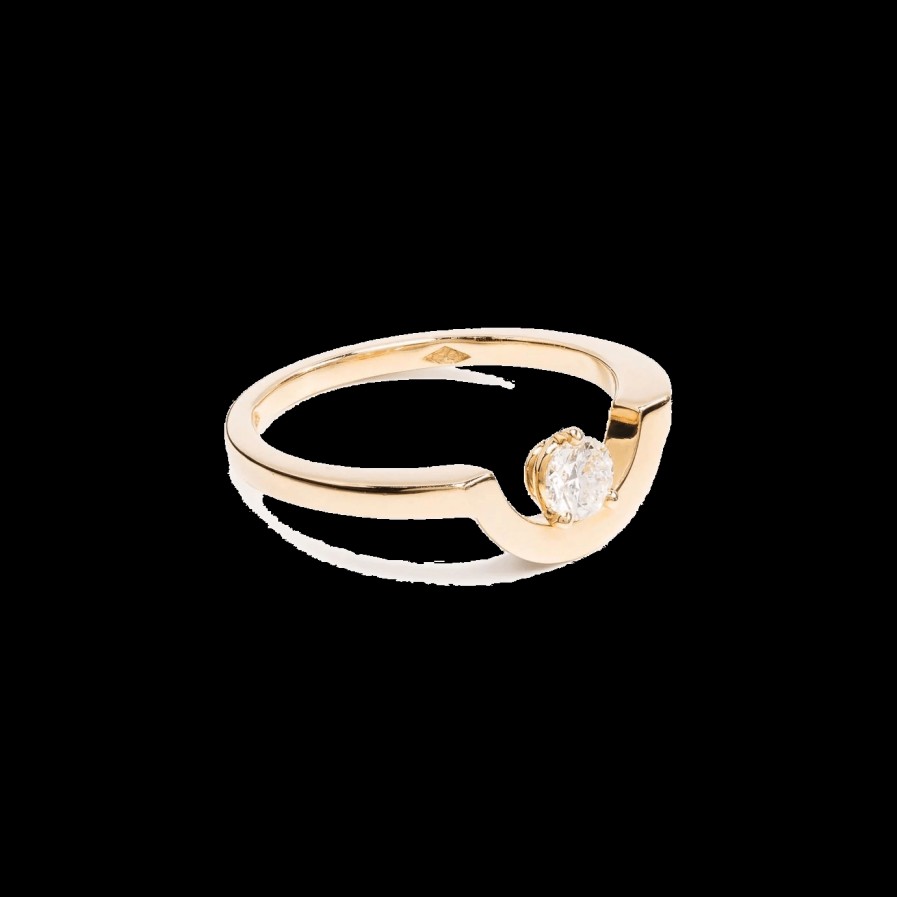 All Rings Loyal.e Paris | Intrepide Petit Arc Ring - 18K Recycled Gold Lab-Grown-Diamond Ring