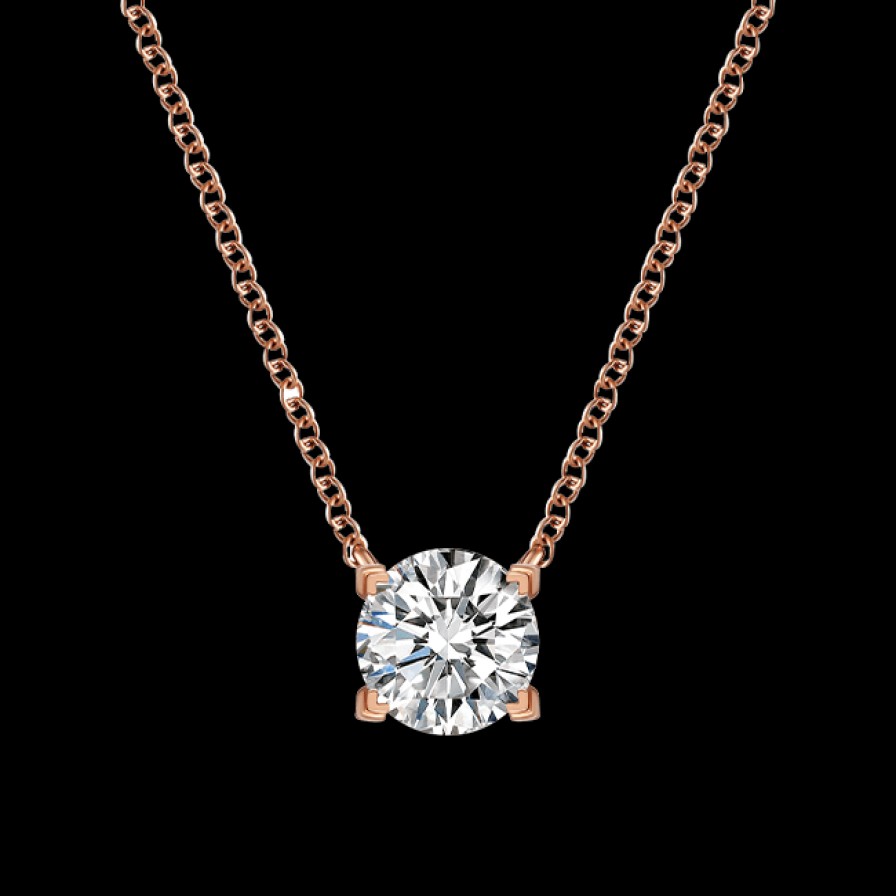 All Necklaces Project III - Elements | 0.5 Carat Lab-Grown Diamond Solitaire Necklace