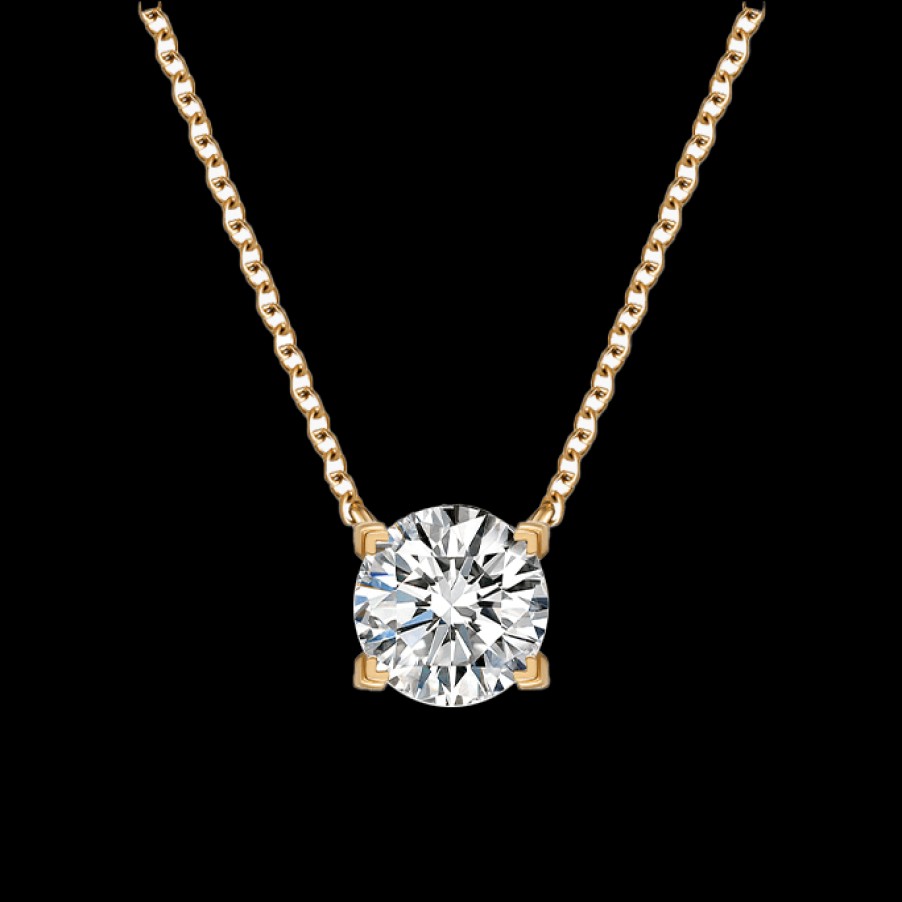 All Necklaces Project III - Elements | 0.5 Carat Lab-Grown Diamond Solitaire Necklace