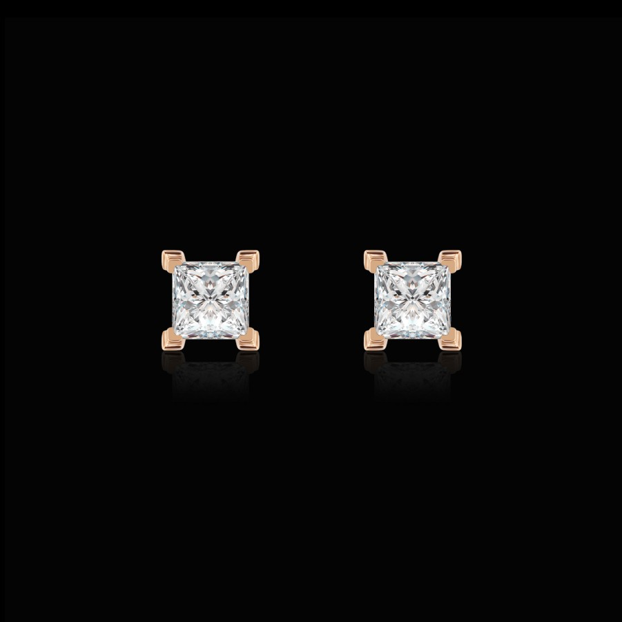 All Earrings Project III - Elements | Mercury Lab-Grown Diamond Solitaire Earrings