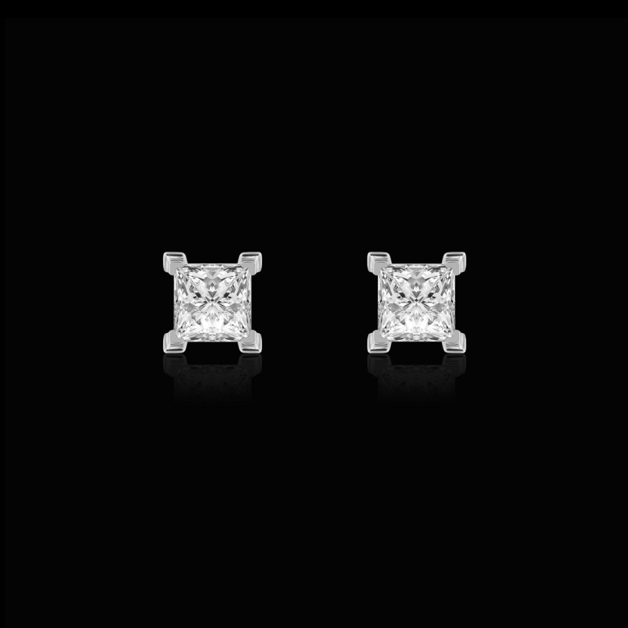 All Earrings Project III - Elements | Mercury Lab-Grown Diamond Solitaire Earrings