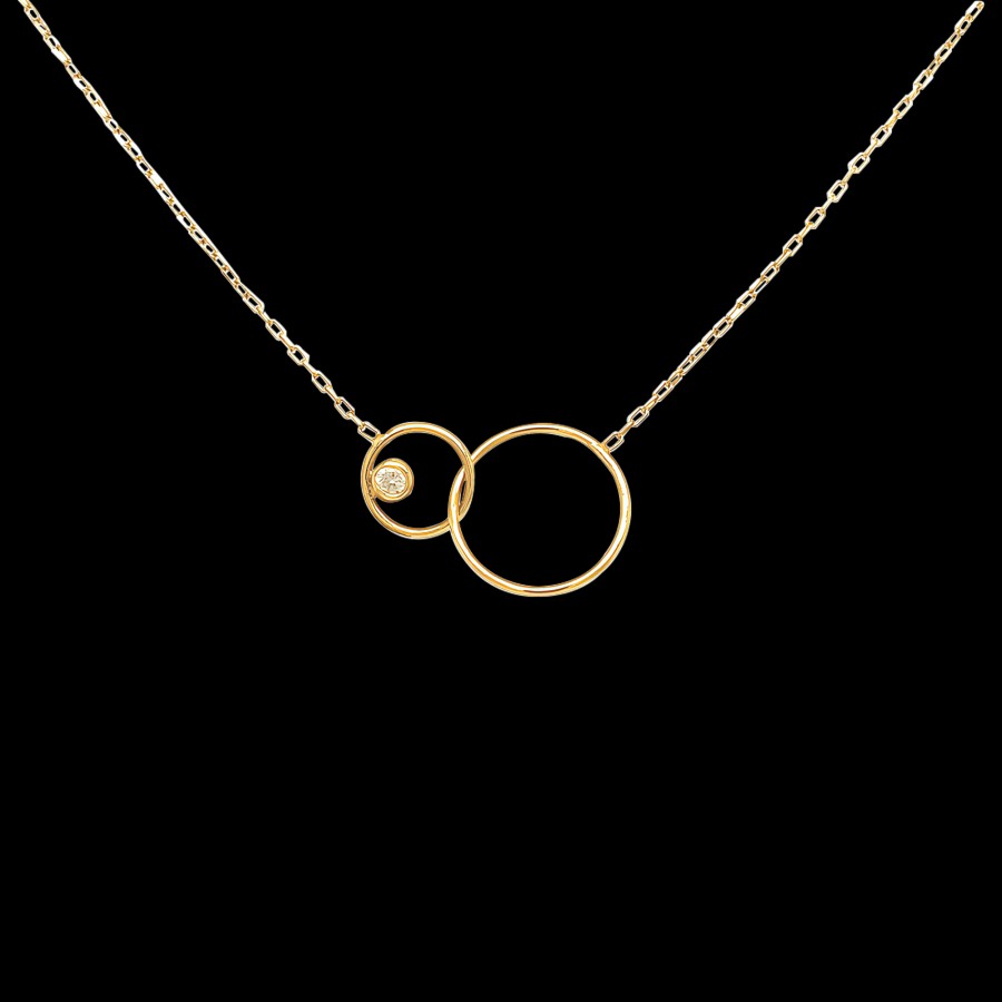 All Necklaces Nue | 18K Recycled Gold Circle One Necklace