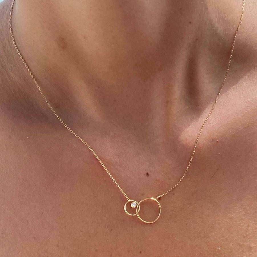 All Necklaces Nue | 18K Recycled Gold Circle One Necklace