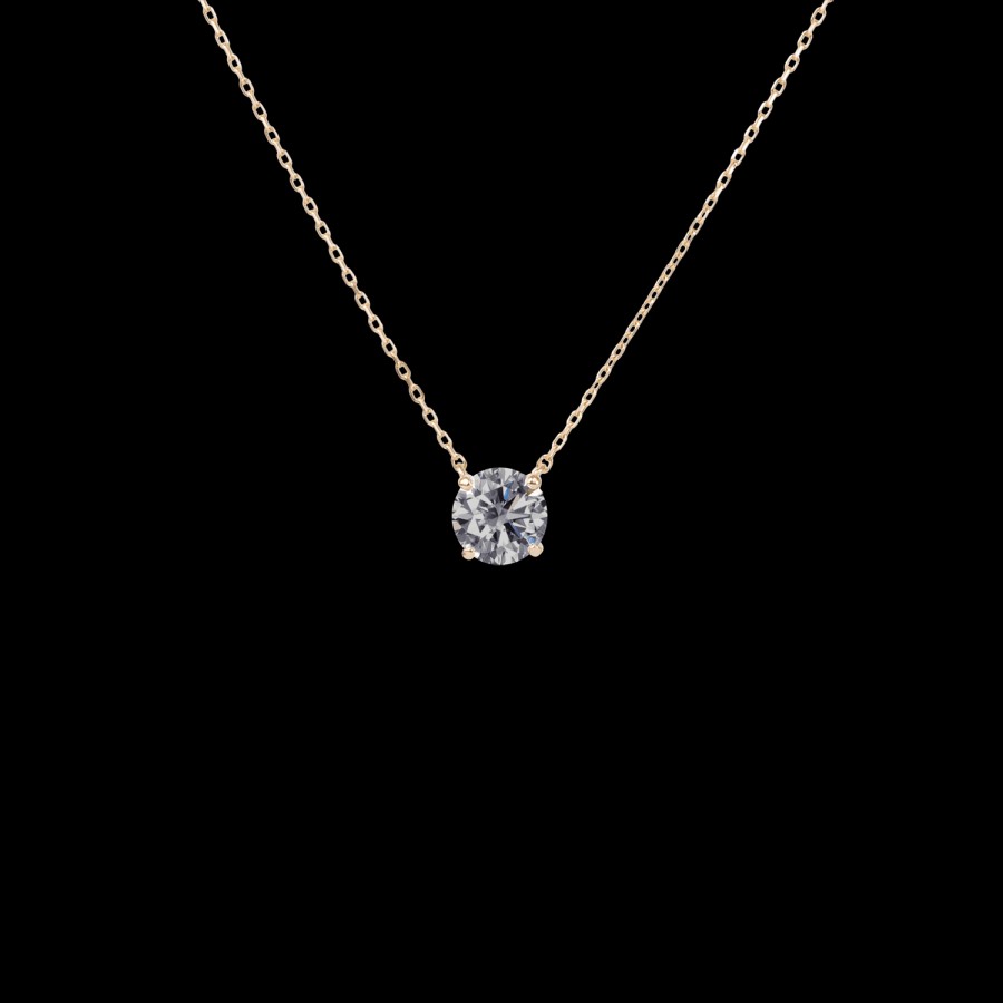 All Necklaces Prmal | Lab-Grown Diamond Solitaire Necklace