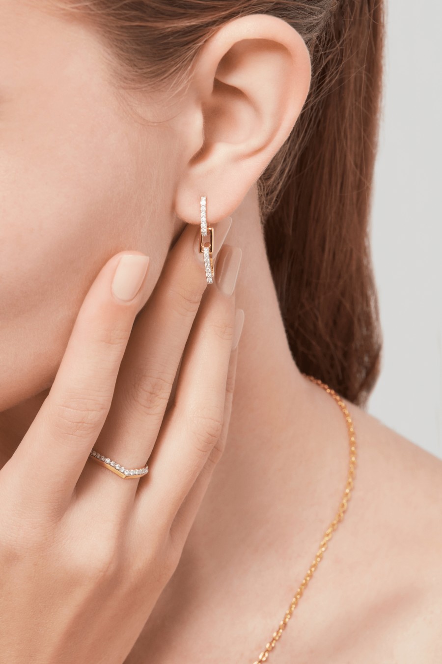 All Earrings Alondra | 18K Recycled Gold Vermeil Double Link Earrings